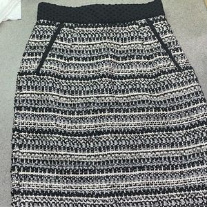 H&M tweed pencil skirt